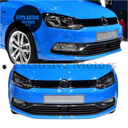 Front Bumper Lip Body Kit for Volkswagen Polo Standard (2014-2017) – 2 Pieces