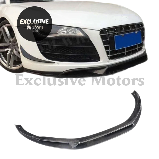 Carbon Fiber Front Bumper Lip Spoiler Chin Splitters for Audi R8