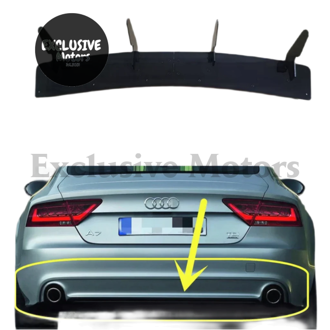 Rear Diffuser Bumper Splitter for Audi A7 Sportback (2011-2017)