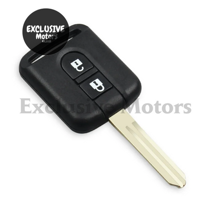 2-Button Car Key for Nissan Navara, NV200, Patrol Y61 (2002-2016)