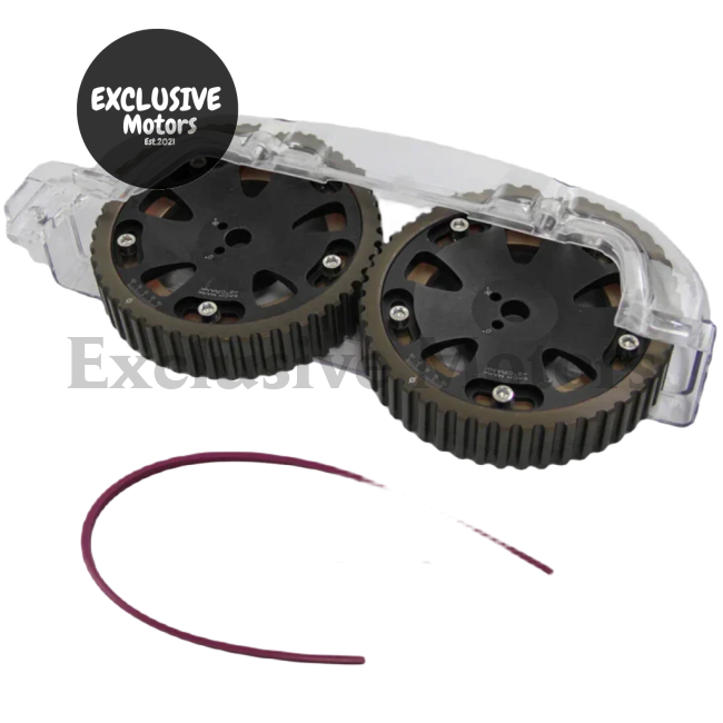 Cam Gear Pulleys + Cam Cover for Mitsubishi VR-4, Lancer Evo 4G63 (1987-1992)