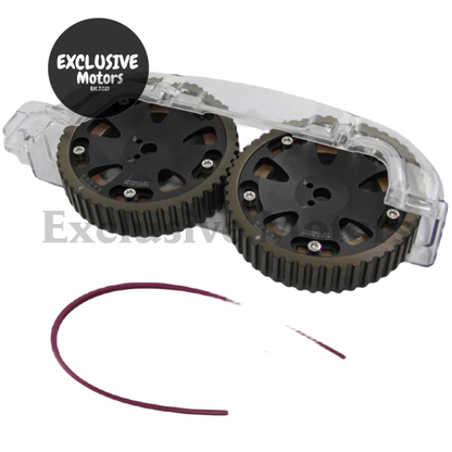 Cam Gear Pulleys + Cam Cover for Mitsubishi VR-4, Lancer Evo 4G63 (1987-1992)