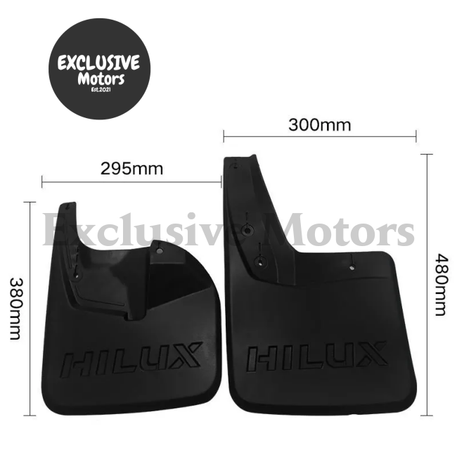 Mud Flaps/Mud Guards for Toyota Hilux 4WD (2015-2021)