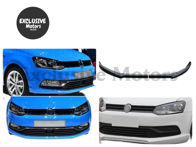 Front Bumper Lip Body Kit for Volkswagen Polo Standard (2014-2017) – 2 Pieces