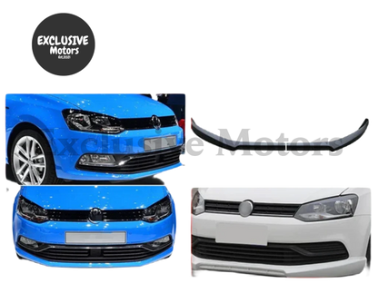 Front Bumper Lip Body Kit for Volkswagen Polo Standard (2014-2017) – 2 Pieces