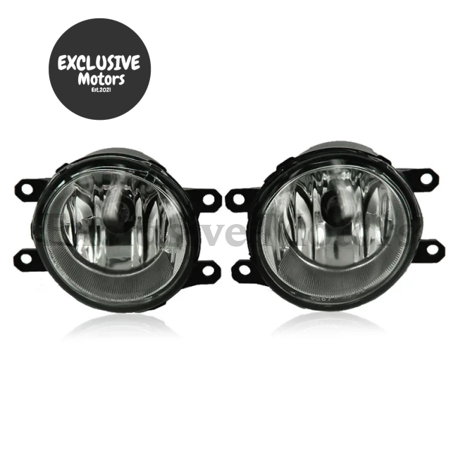 2  x Fog lights with chrome cover for Toyota Land Cruiser Prado FJ150 (2010-2013)