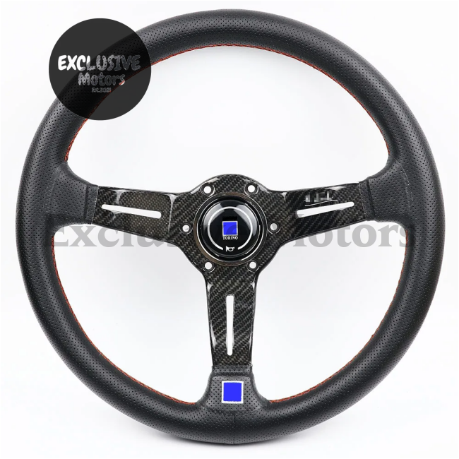 14-Inch Leather Steering Wheel – Drift Sport Style (345mm)