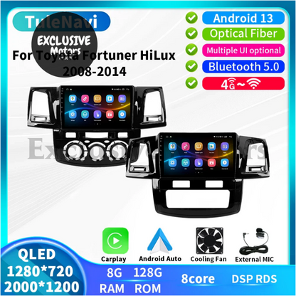 Android BT DSP 2DIN GPS Head Unit for Toyota Fortuner & Hilux (2008-2014)