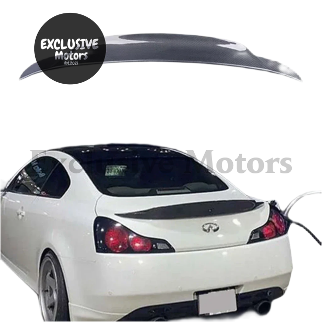 Carbon Fiber FRP Rear Spoiler Trunk Wing for Infiniti G35/G37 4-Door Sedan (2007-2014)