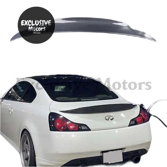 Carbon Fiber FRP Rear Spoiler Trunk Wing for Infiniti G35/G37 4-Door Sedan (2007-2014)