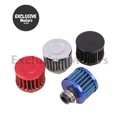 Universal 12mm Car Air Filter for Cold Air Intake - High Flow Mini Breather