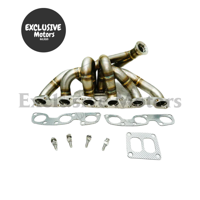 T4 Top Mount Manifold w44mm V-Band Wastegate Flange Nissan R32, R33, RB26DET