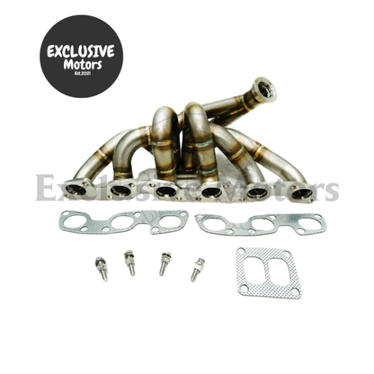 T4 Top Mount Manifold w44mm V-Band Wastegate Flange Nissan R32, R33, RB26DET