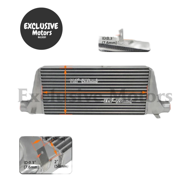 Aluminum Tube & Fin Intercooler for Mazda RX-7 FC 13B Turbo (1986-1991)