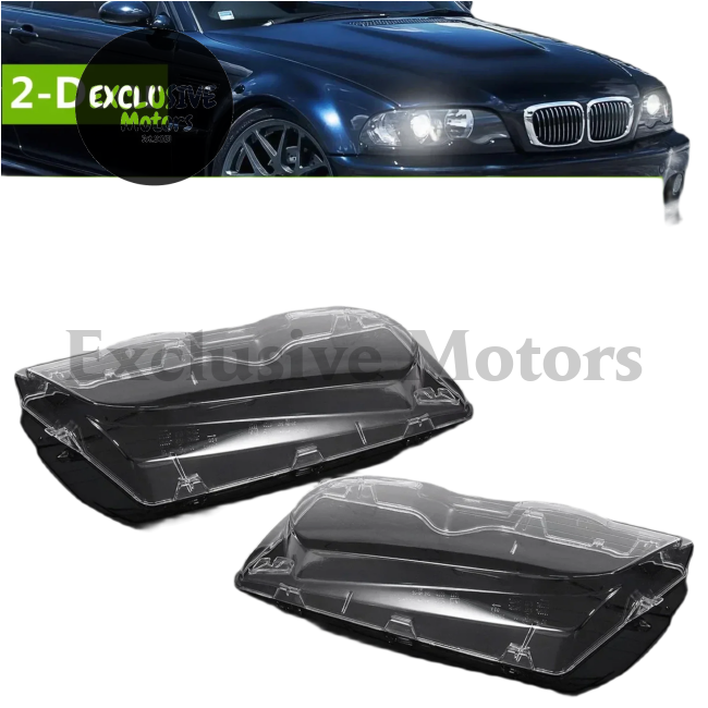 Headlight Lens Cover for BMW 3 Series E46 (1999-2003)