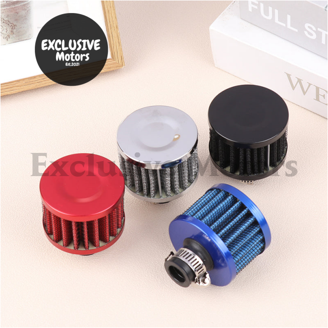 Universal 12mm Car Air Filter for Cold Air Intake - High Flow Mini Breather