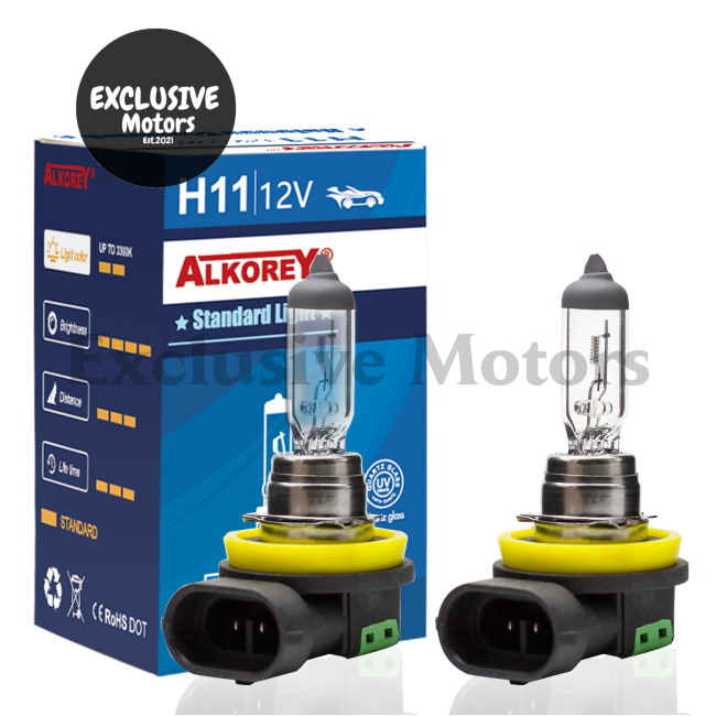 2PCS H11 12V 55W Headlight Bulbs -Halogens for Fog Lights