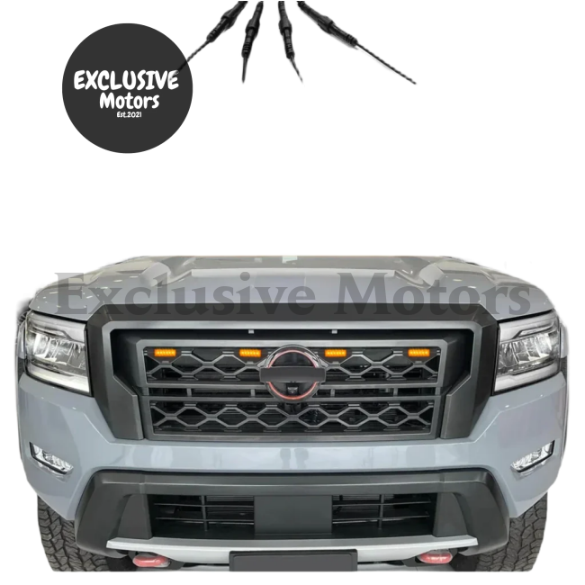 Front Grills with LED Lights for Nissan Frontier D23/ NP300 2022-2025