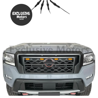 Front Grills with LED Lights for Nissan Frontier D23/ NP300 2022-2025