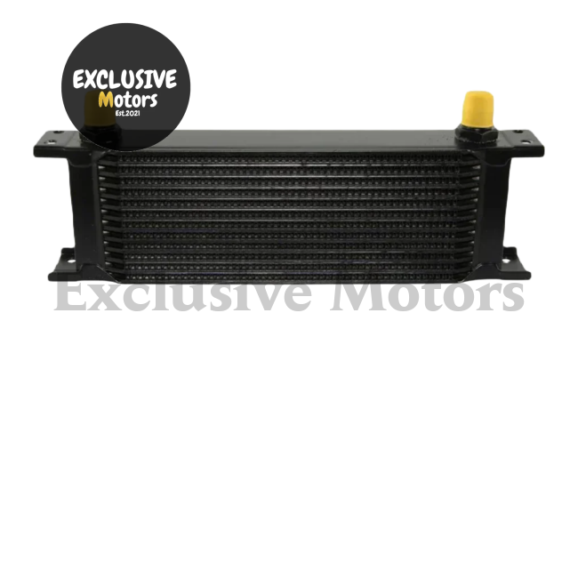 13 Row 8AN Universal Engine & Transmission Oil Cooler (Black/Silver)