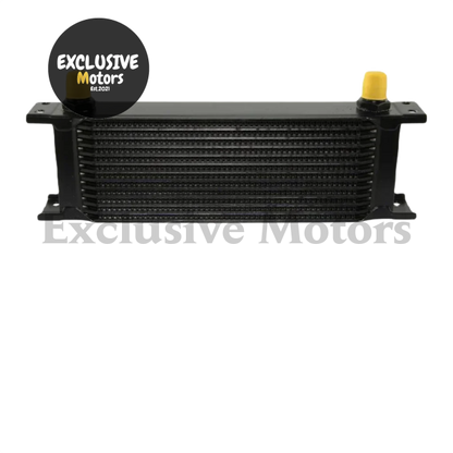 13 Row 8AN Universal Engine & Transmission Oil Cooler (Black/Silver)