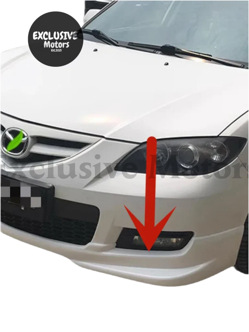 Front Bumper Lip Body Kit for Mazda 3 / Axela Sedan 2010-2012 –2 Pieces