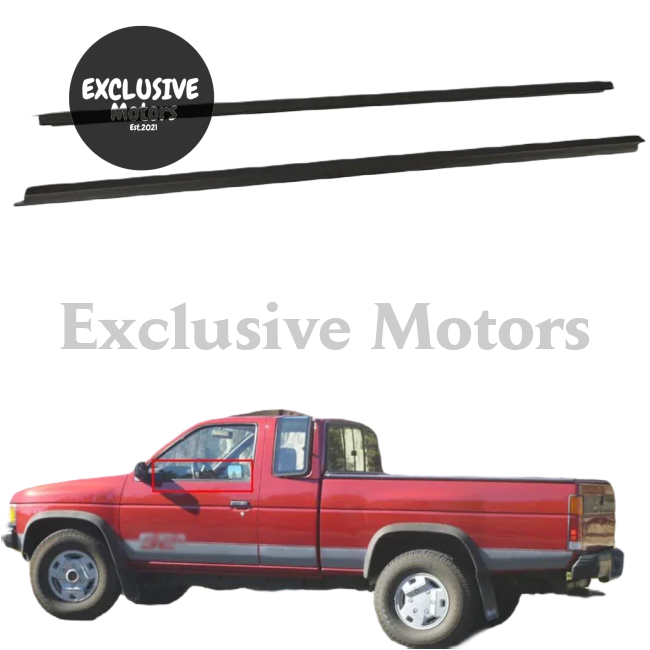 2-Piece Door Window  Weatherstrip for Nissan Pickup D21 Hardbody (1986-1994)