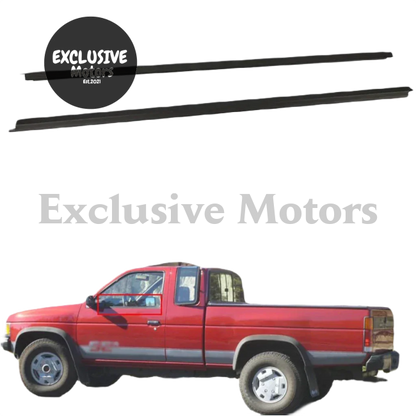 2-Piece Door Window  Weatherstrip for Nissan Pickup D21 Hardbody (1986-1994)