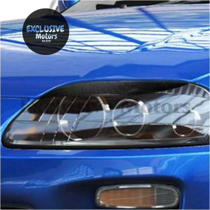 Carbon Fiber Light Eyebrows for Toyota Supra (1993-1998)