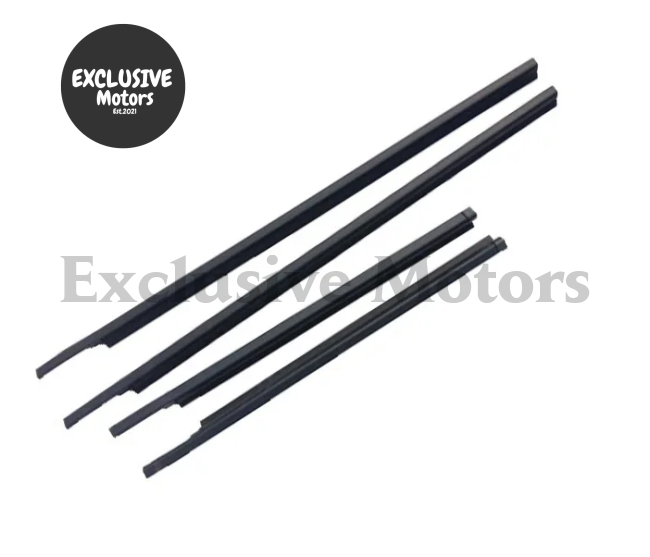 4 Pieces Outside Window Glass Rubber Weather Strip for Suzuki Swift (2006-2012)