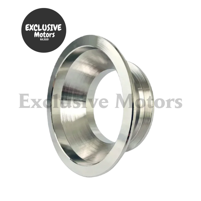 Universal 3.5" ID to 2.5" ID Mild Steel Silver Seamless V-Band Flange Adapter