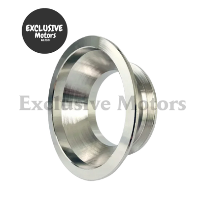 Universal 3.5" ID to 2.5" ID Mild Steel Silver Seamless V-Band Flange Adapter