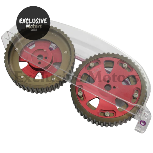 Cam Gear Pulleys + Cam Cover for Mitsubishi VR-4, Lancer Evo 4G63 (1987-1992)