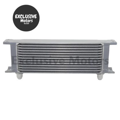 13 Row 8AN Universal Engine & Transmission Oil Cooler (Black/Silver)