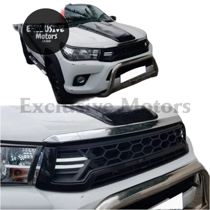 Front Grille with LED Light for Toyota Hilux Revo (2015-2020)