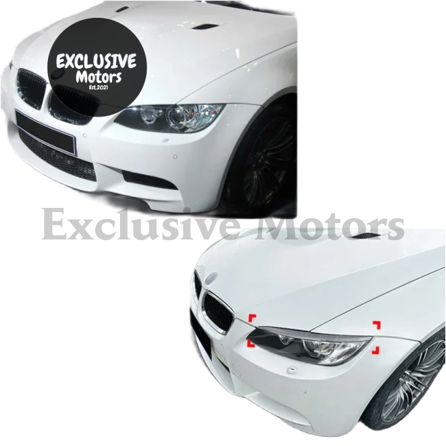 Headlight Eyebrow Eyelids Trim Cover for BMW 3 Series E90/E92/E93 (2006-2012)