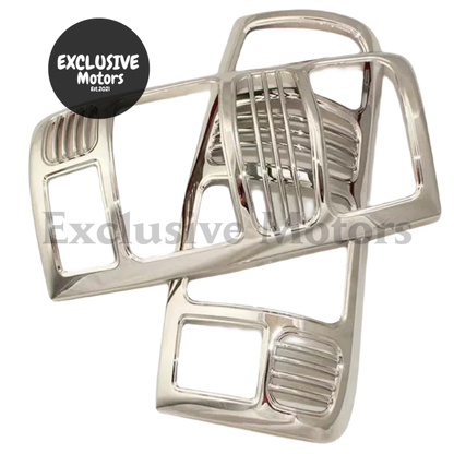 ABS Chrome Tail Light Cover Trims for Toyota Land Cruiser Prado LC80/FJ80 (1990-1998)