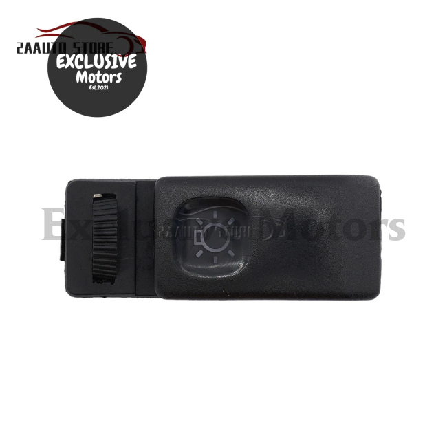 Black Headlight Fog Light Control Switch for Golf MK2, Jetta II (8-Pin)