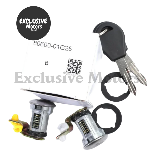 Door Lock Set with 2 Keys for Nissan D21 Pickup & Pathfinder (1987-1991)