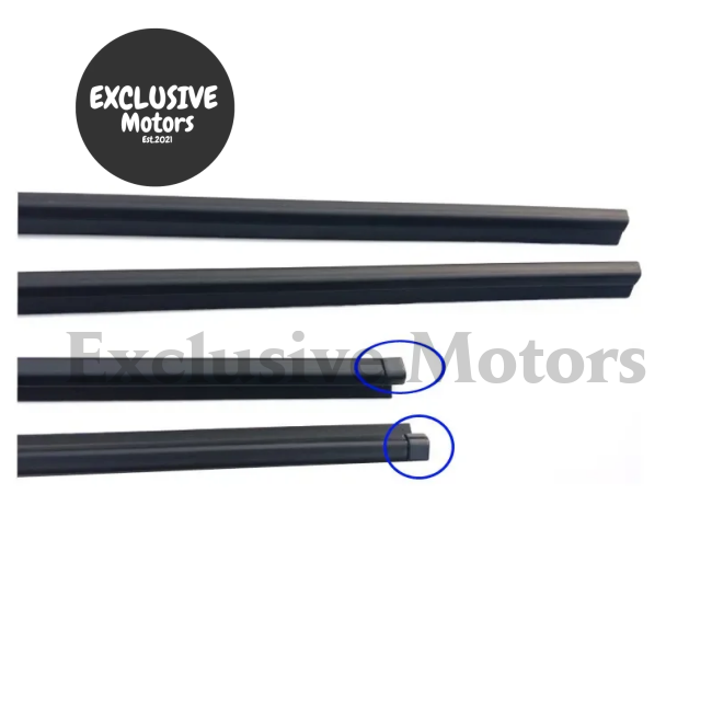 4 Pieces Outside Window Glass Rubber Weather Strip for Suzuki Swift (2006-2012)