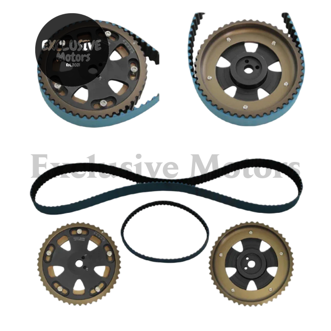 Timing Belt, Belt & Cam Gear Pulleys for Mitsubishi RVR, Delica, (4G63, 2.0L)