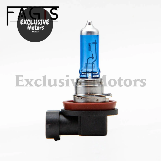 2 PCS H16 12V 19W PGJ19-3 Blue Super White Halogen Bulb - 4800K Car Fog Lamps