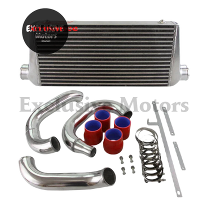 Intercooler w Pipe Kit for Mitsubishi Evo 4G63, 2.0L 1996-2000