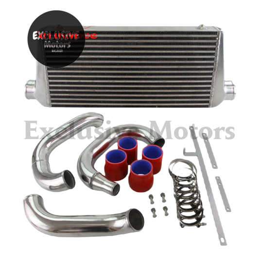 Intercooler w Pipe Kit for Mitsubishi Evo 4G63, 2.0L 1996-2000