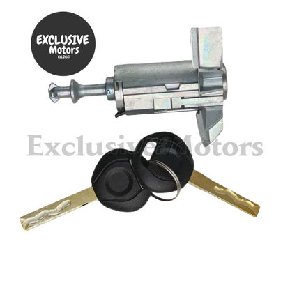 Driver Door Lock Assembly with Key Cylinder Barrel w 2 Keys for BMW X5 E53