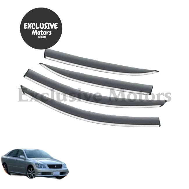 4 x Monsoons/Visors for Toyota Crown Athlete S180 (2003-2008)