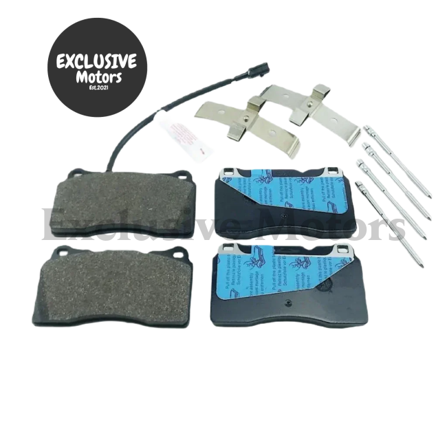 Front and Rear Brake Pads with 4PCS Brake Discs for Maserati Quattroporte