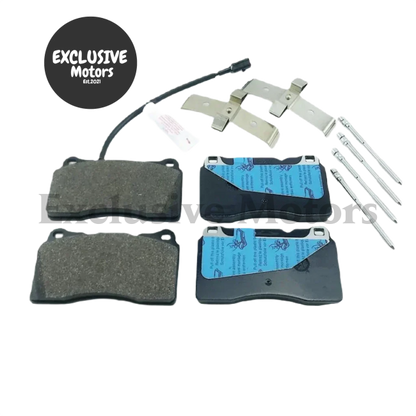 Front and Rear Brake Pads with 4PCS Brake Discs for Maserati Quattroporte