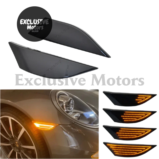 Dynamic Side Marker Turn Signal for Porsche 991 (2012-2019), 718 (2016-2022)