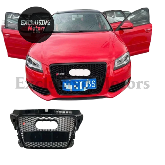 RS3 Style Honeycomb Front Grille for Audi A3 (2009-2013)